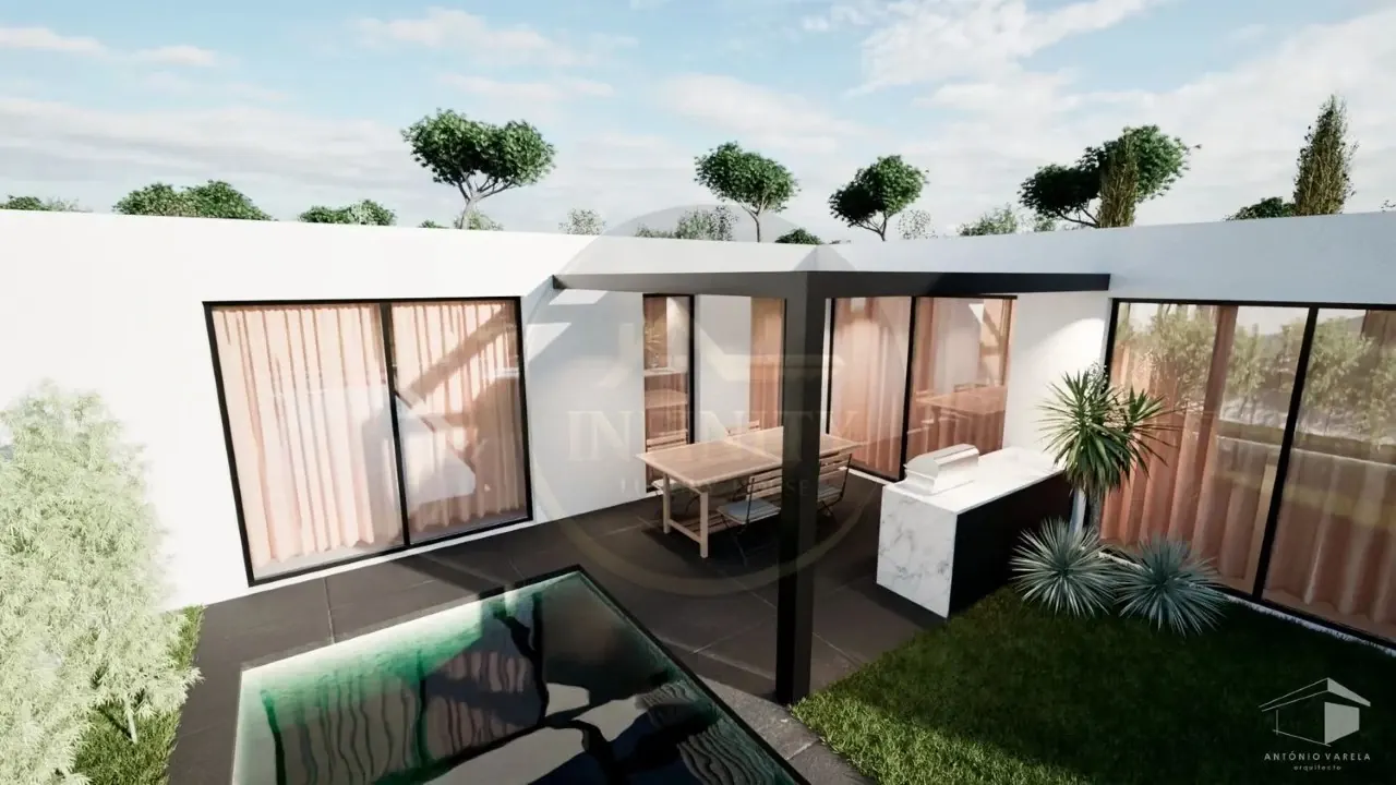 Moradia de Luxo em Azeitão – Arquitetura Distinta com Piscina e Smart Home