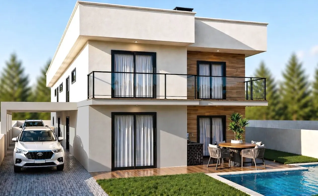 Moradia T4 Nova com Piscina – Fernão Ferro – Pinhal General